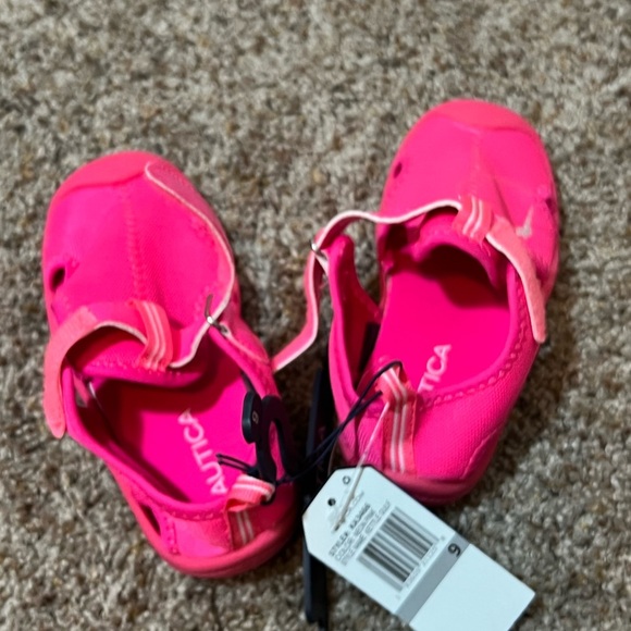 Nautica Kids Kettle Gulf Protective Water Shoes Closed-Toe Sport SZ9 Neon Pink - Picture 7 of 8